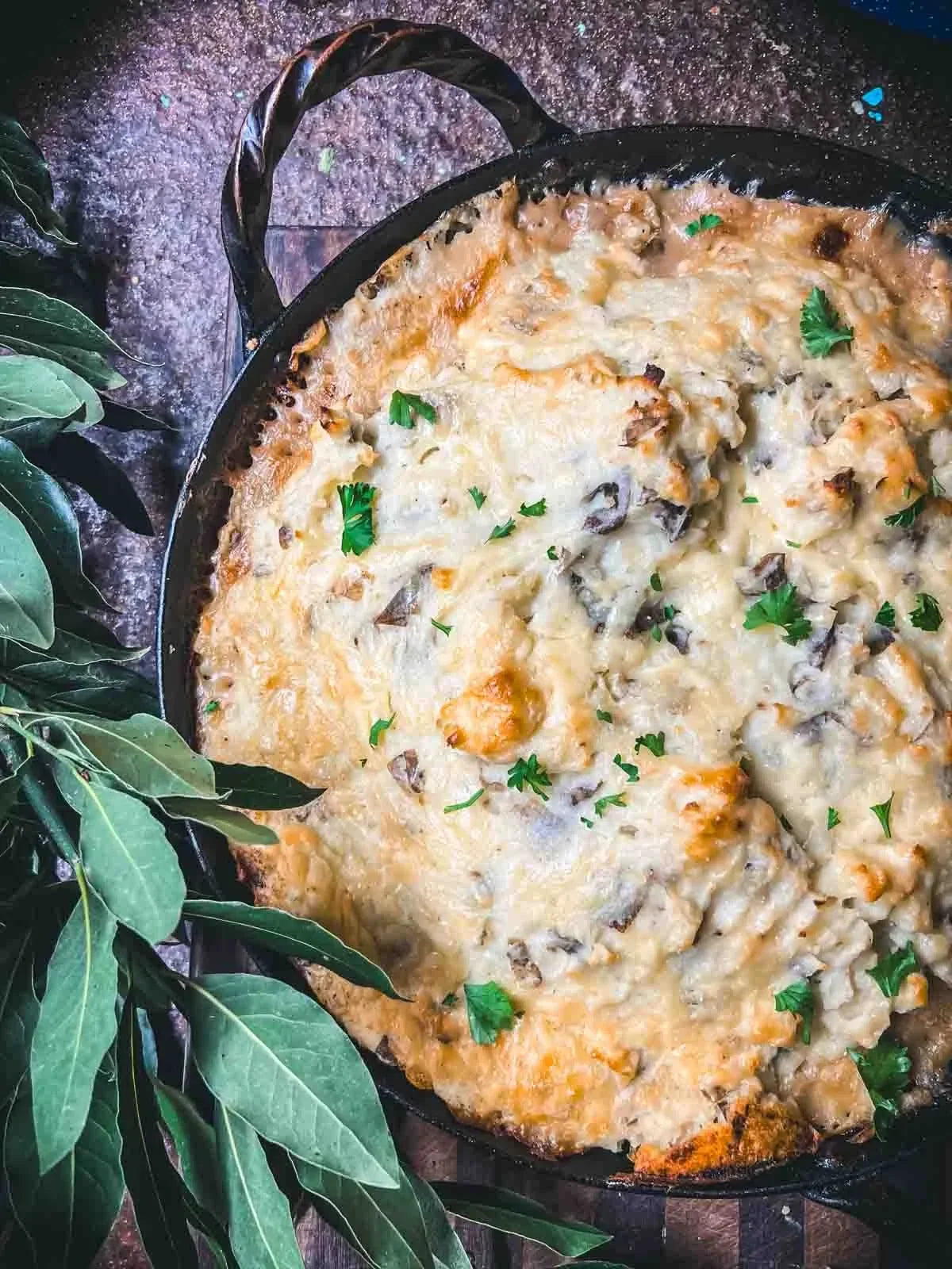 Herdsman's pie with mashed potato topping