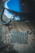 Chainmail Pan Scrubber - hand forged carbon steel cookware accessory