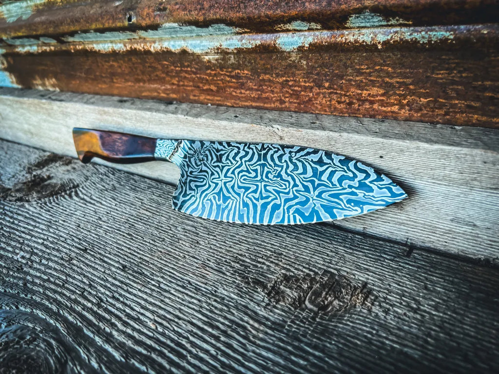 Culinary Pattern Welded Mosaic Damascus Gyuto Knife