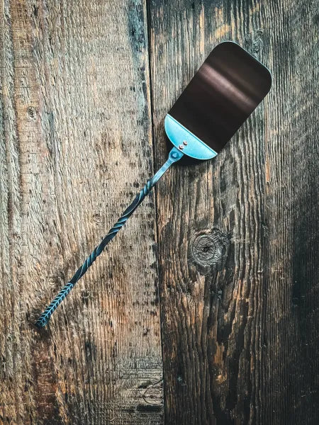 The Silver Grilling Spatula handle detail