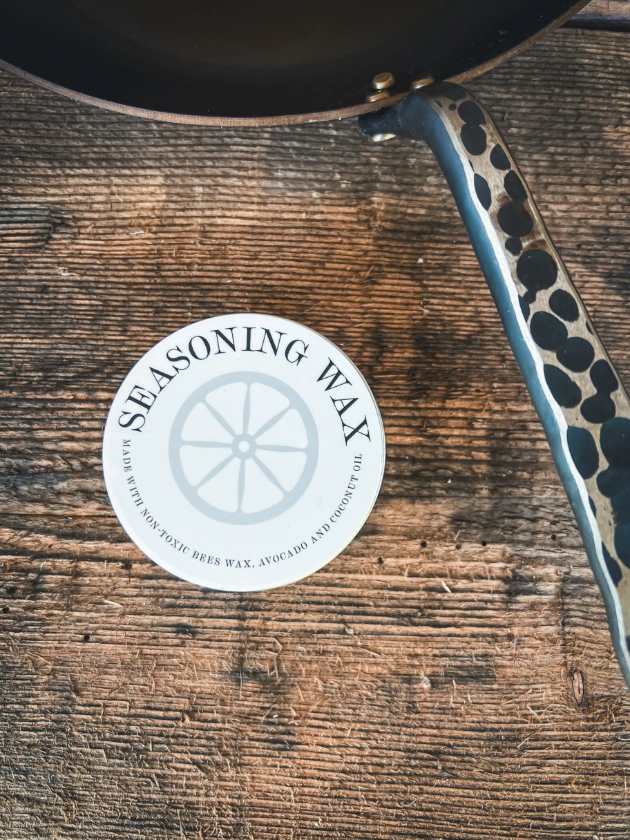 Skillet Seasoning Wax tin - handmade in Montana
